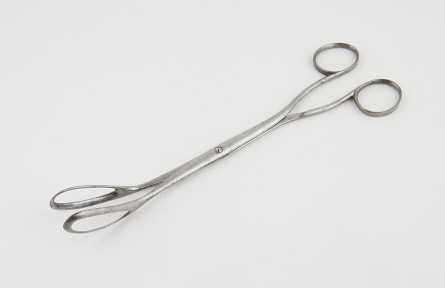 Forceps, ovum, Greenhalgh, metal, nickel-plated