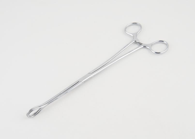 Ovum forceps, steel, chrome-plated