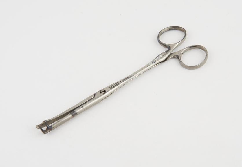 Uterine forceps, vulsellum, steel, nickel-plated