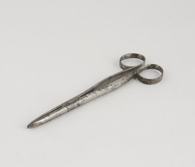 Dressing forceps, steel, by Cluley of Sheffield, 1813-1837