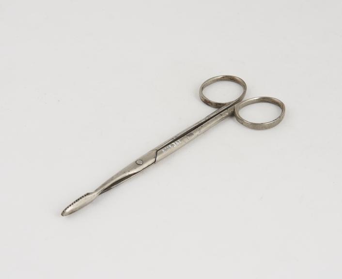 Dressing forceps, steel, nickel-plated, by D