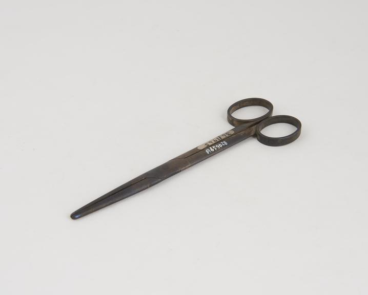 Dressing forceps, silver(?), probably French, 19th century