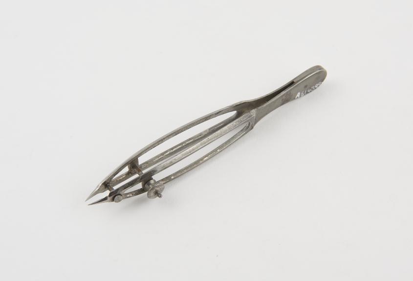 Forceps, lockable, steel, by Weiss of London