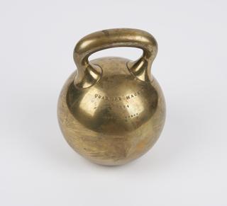 ¼ Maund Indian brass weight