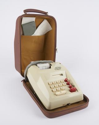 Case for adding machine by O.E.M. (Office and Electronic Machines Ltd)