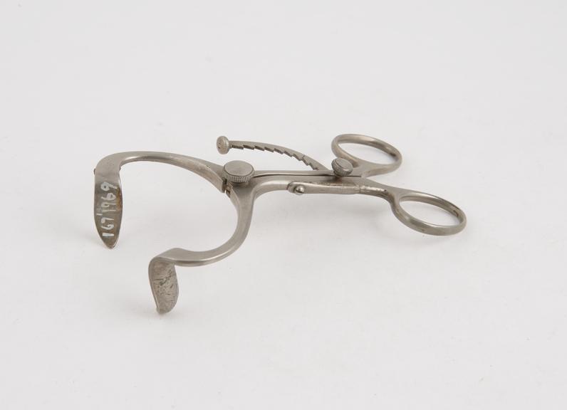 Doyen's mouth gag, steel, nickel-plated, early 20th century