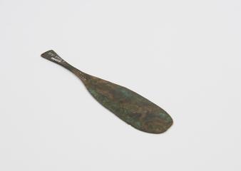 Spatula, large, bronze, Graeco-Egyptian (see note)