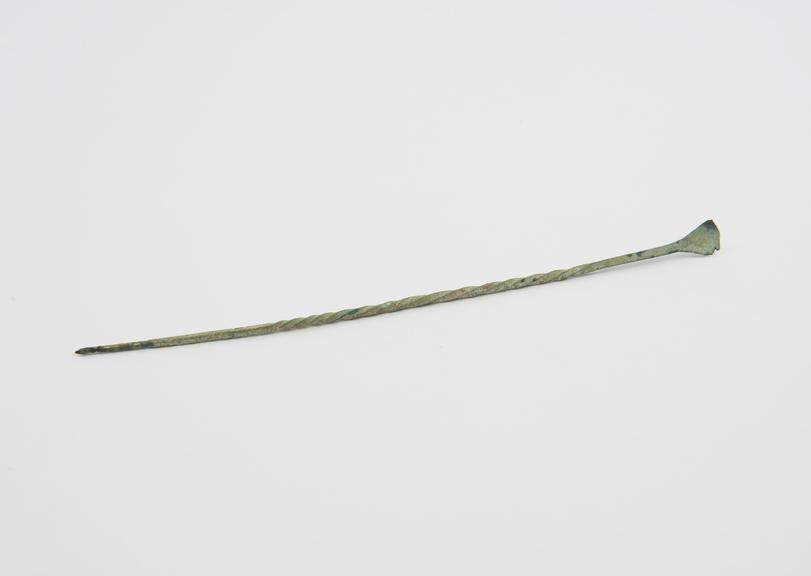 Spatula, bronze, Roman, found in London
