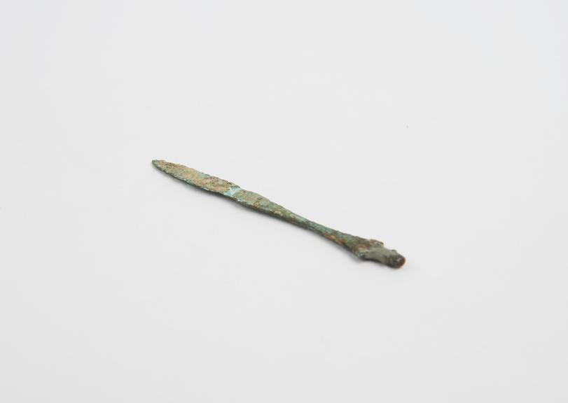 Spatula, bronze, broken, Roman, 199BC-500AD