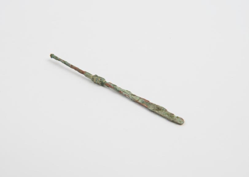 Spatula, bronze, incomplete, Roman, -199BC-500AD