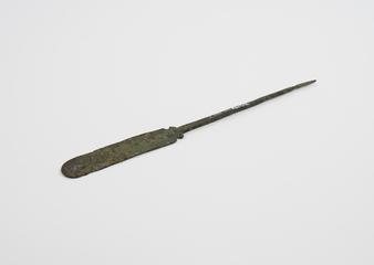 Spatula, large, bronze, probably Roman