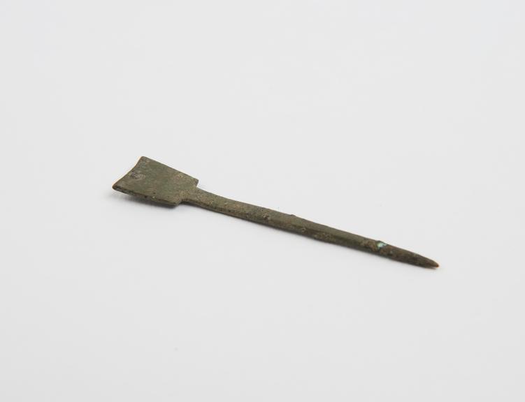 Spatula or stylus, bronze, Roman, 199BC-500AD