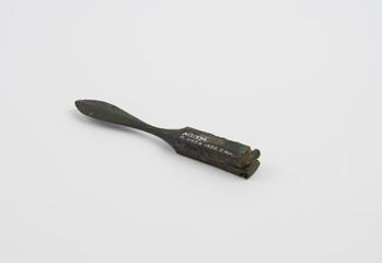 Knife, spatulate bronze handle only