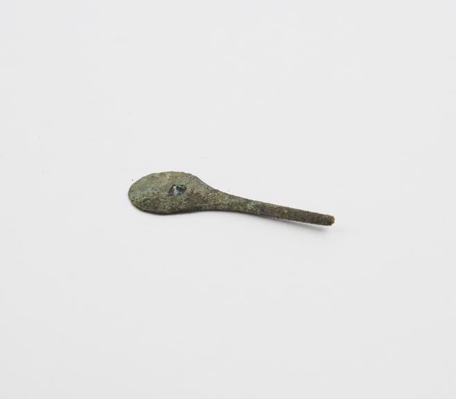 Spatula, bronze, Roman, picked up by Wellcome at Palone(?)