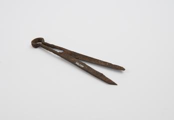 Shears, iron, found in 1981 in whitefriars, London