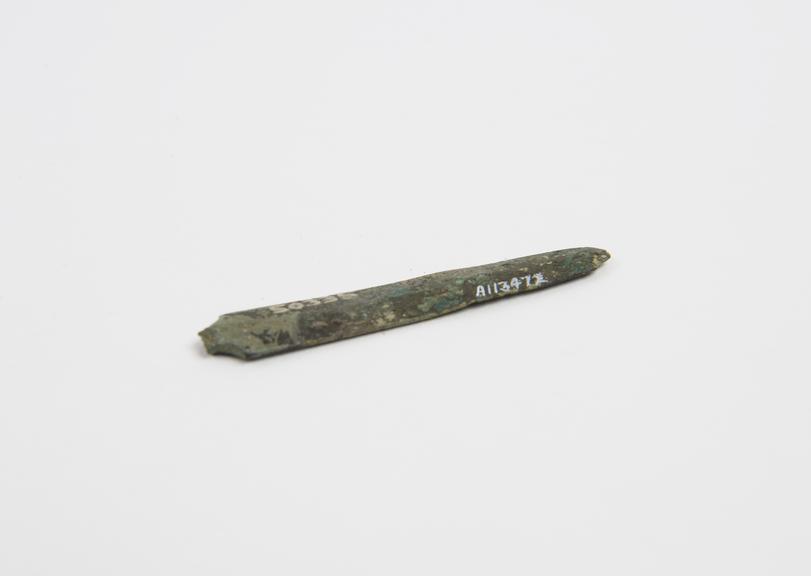 Spatula blade, bronze, Roman, from Sforza collection