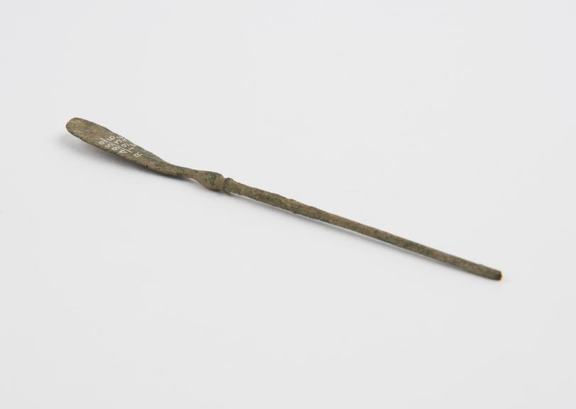 Spatula, bronze, Roman, from Sforza collection