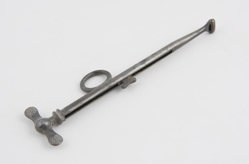 Serre noeud, screw-action, pewter, by Charriere, Paris, France