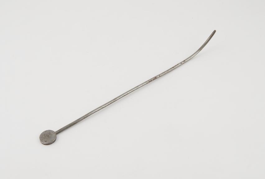 Uterine sound, steel, by Ruddiman, probably British