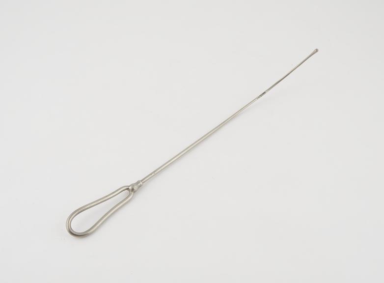 Sound, uterine, Sims, metal, nickel plated, 1880-1920