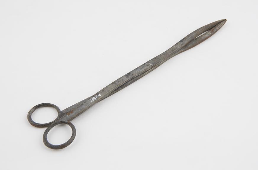 Uterine dressing(?) forceps, steel, no provenance, 1801-1920