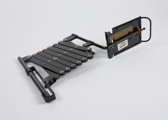 Walligraph 'lazy tongs' extending telephone bracket support, British, c.1930