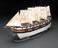 Model of double-hulled muscular powered paddle and sailing ship