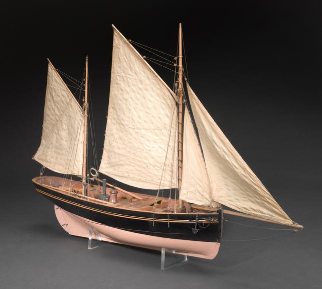 Model, of the ketch rigged 'Celt', a Yarmouth Smack fishing drifter