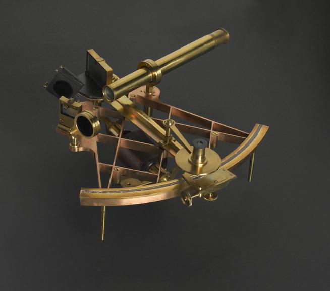 Diamond- pattern frame sextant.