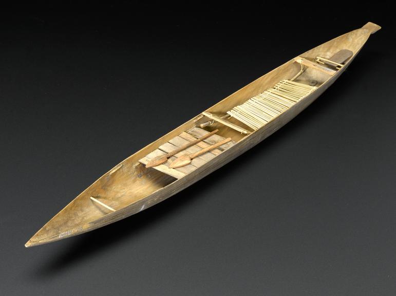 Model of a West African fishing boat (scale 1:12)