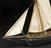 Whole model of a Spanish Felucca