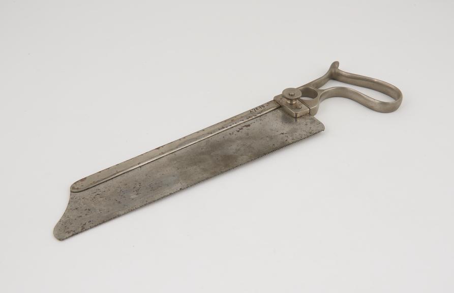 Amputation saw, steel, nickel-plated