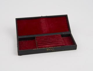 Black leather backed wooden case