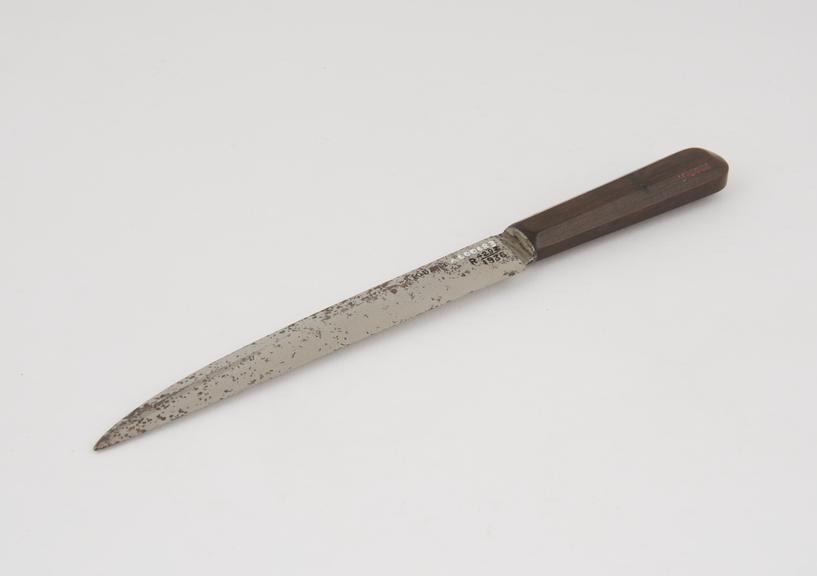 Amputation knife by Stodart, c. 1800