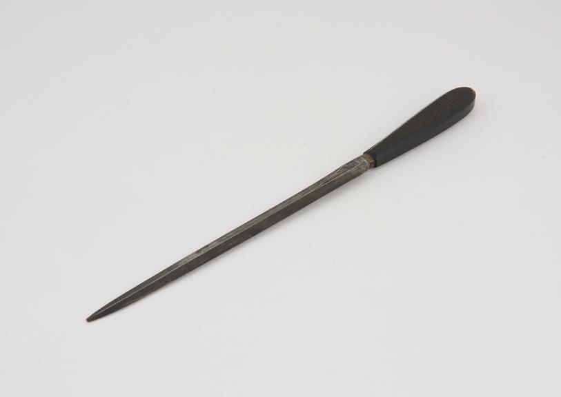 Amputation knife, catlin-type, steel and ebony