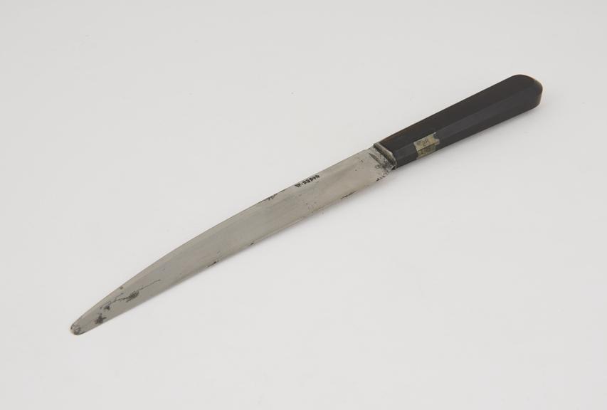 Amputatin knife with wooden handle, by W