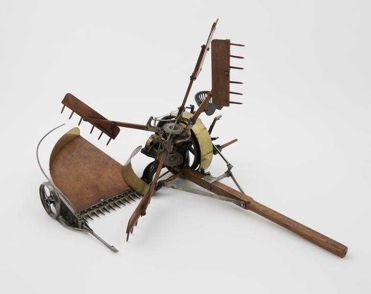 Model of patent reaping machine, 1870, Simplex, scale 1:8