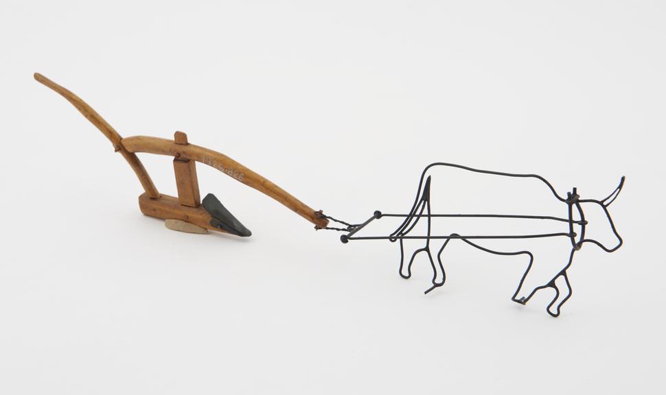 Model of native-made Chinese plough, 1925