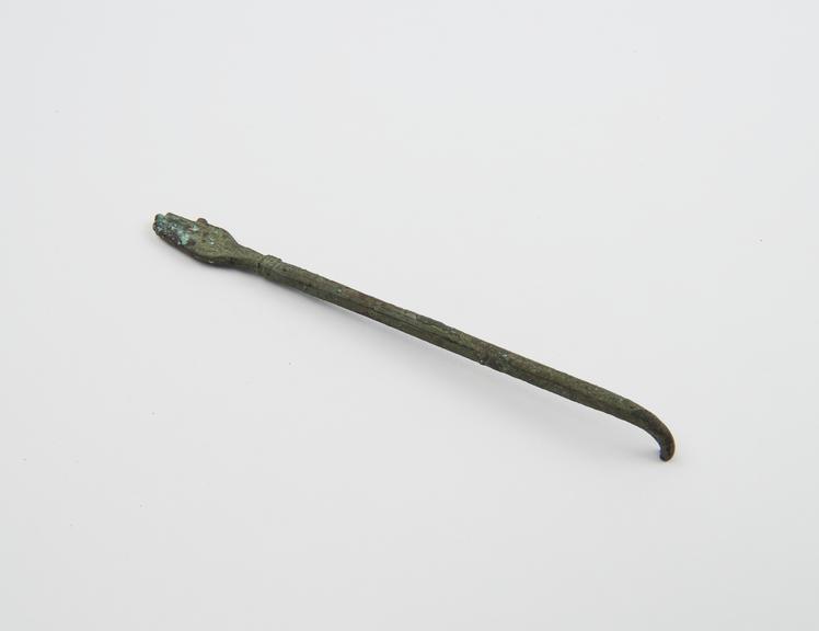 retractor (?) with hand at end, bronze, Roman