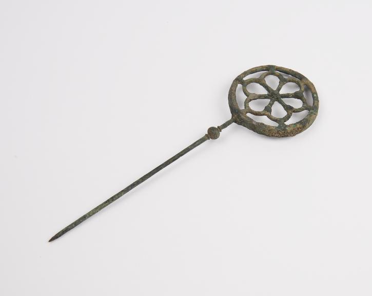 Pot holder, bronze, Greek, found at Pereia