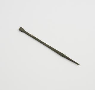 Combined cautery and probe, bronze, Roman