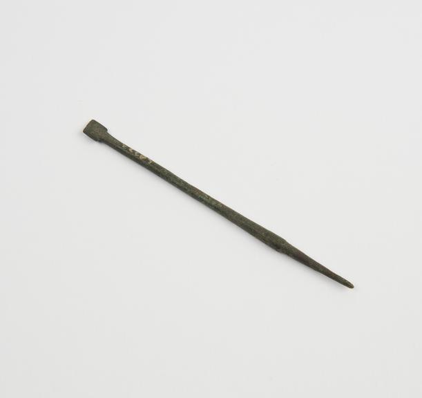 Combined cautery and probe, bronze, Roman