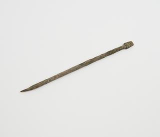 Combined cautery and probe, bronze, Roman