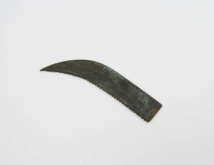 Blade for bone saw, bronze, Graeco-Egyptian