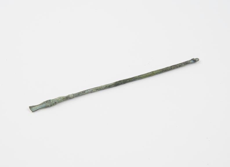 Combined spatula(?) and scoop(?), bronze, Roman(?), 199BC-500AD