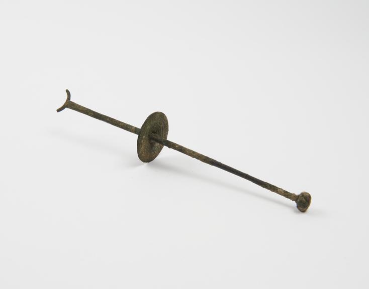 Plunger from syringe, bronze, probably Roman