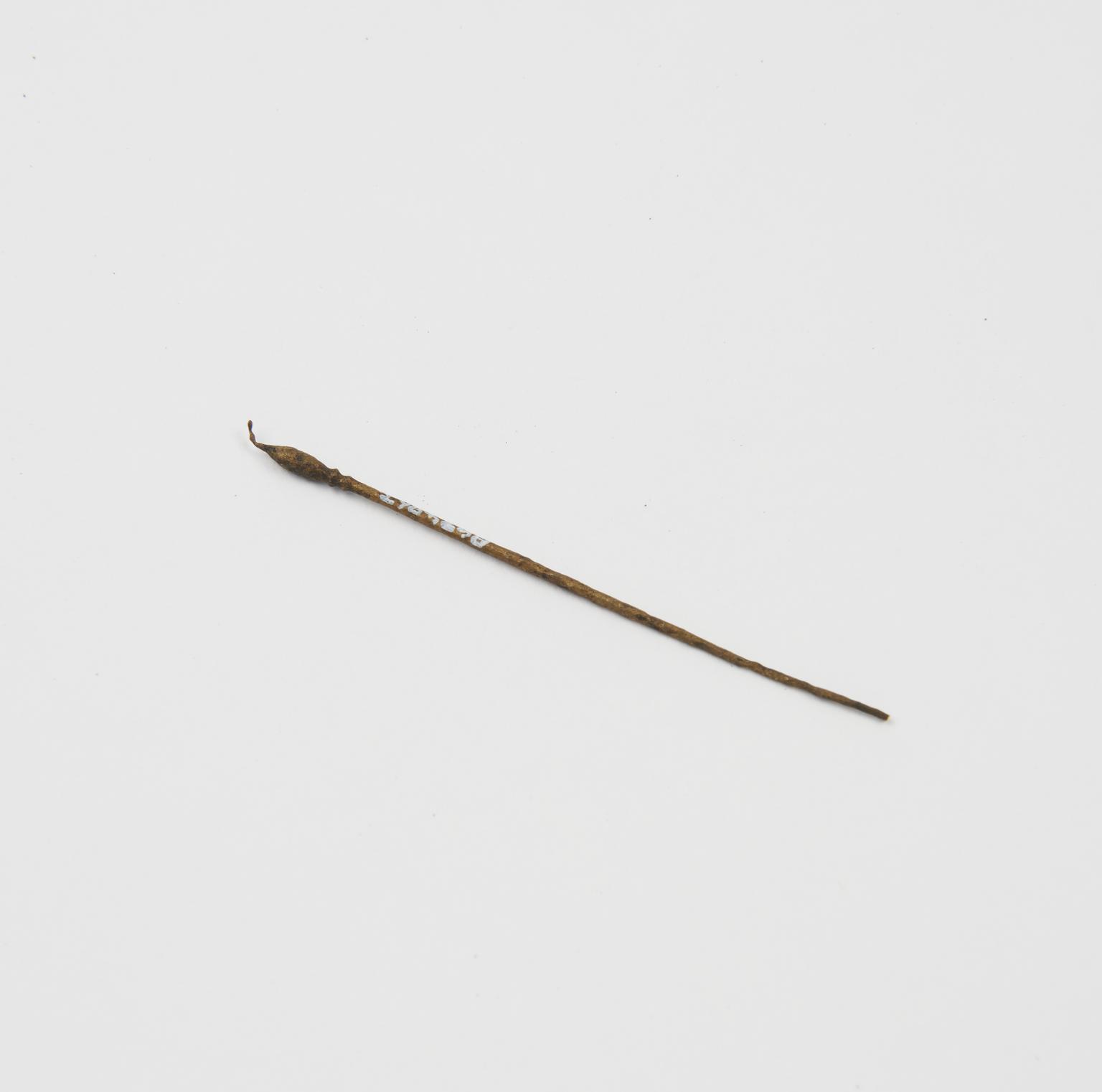 Stem of unidentified bronze instrument | Science Museum Group Collection
