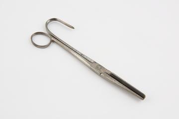 Hare-lip(?) forceps, steel, parallel blades, first