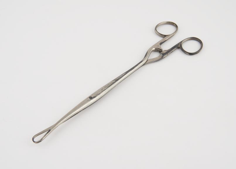 Uterine forceps, vulsellum, steel, nickel-plated, by R