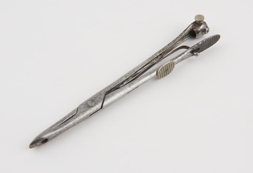 Forceps, steel, by Charriere of Paris, 1840-1860